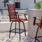 Flash Furniture Outdoor Stool - 30 inch Patio Bar Stool, Red, 2PK 2-ET-SWVLPTO-30-RD-GG - alternate 1